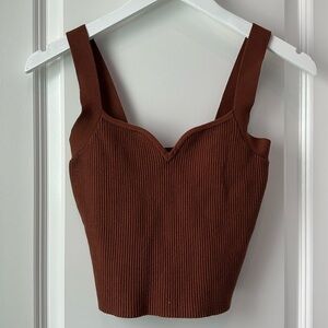 Abercrombie & Fitch Ribbed Crop Tank Top